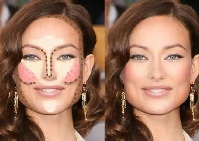 不管是怎样的五官放在这样的脸型上面都是很难看的,而且这种脸型,即