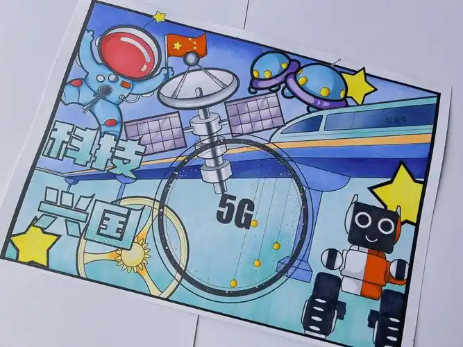 科技兴国主题画