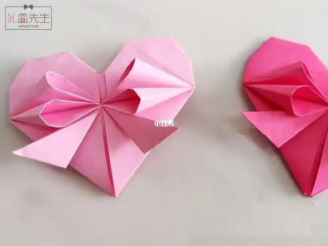 手工折纸爱心蝴蝶结让人心动的示爱小礼物