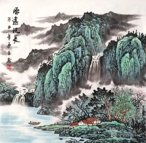 赵连生·四尺斗方山水