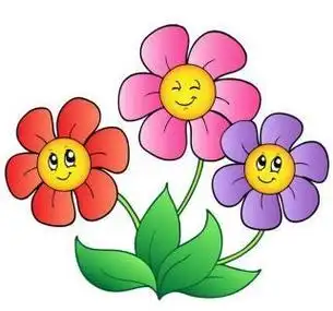 简笔画春天的花朵带颜色