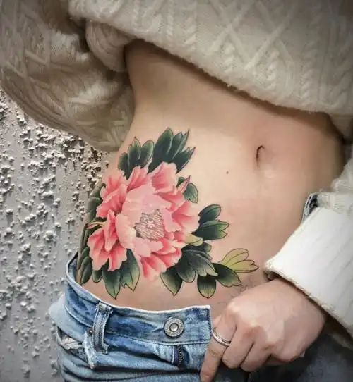 最新牡丹花纹身图案合集牡丹花纹身图案女3