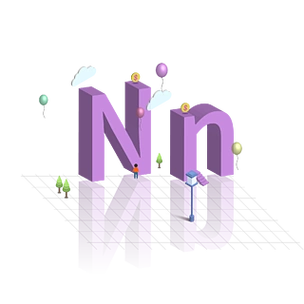 5d立体大小写英文字母设计n