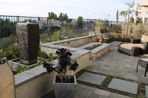 别墅100平花园设计实景图片-青望私家花园设计公司