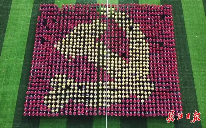 超燃!1200名大学新生方阵拼图表白祖国