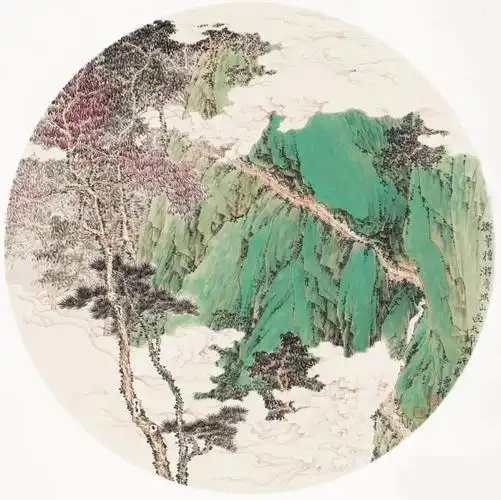 大青绿小景山水