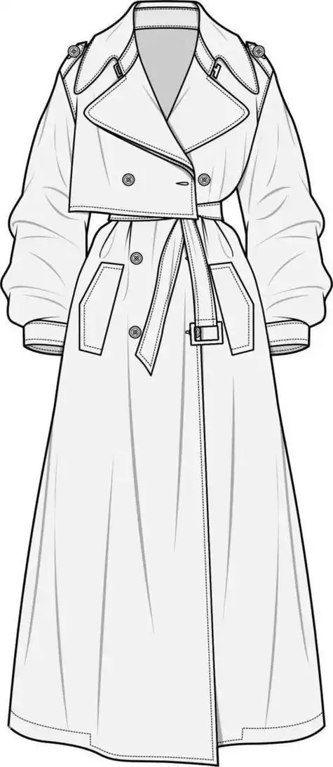 风衣简笔画黄金风衣简笔画