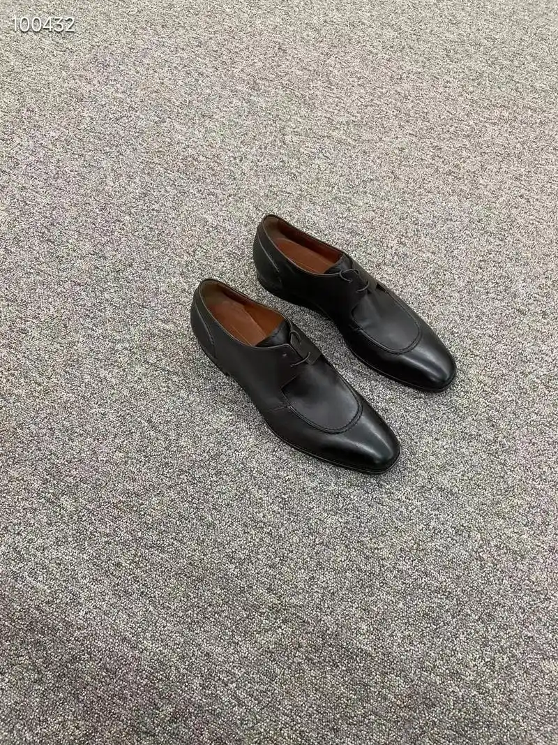 zegna杰尼亚男士商务款一脚蹬乐福皮鞋.