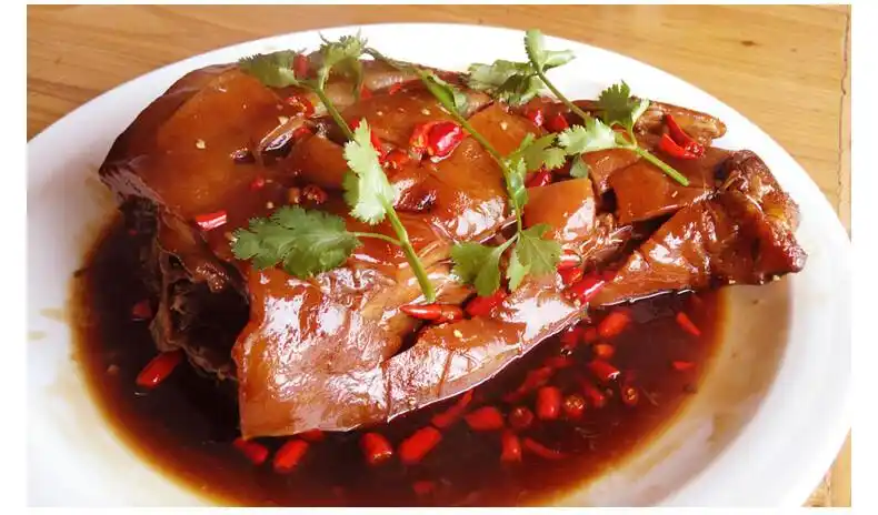 宅大厨鸿运当头半边带骨猪头猪脸肉半成品卤味熟食加热即食酒饭店宴席