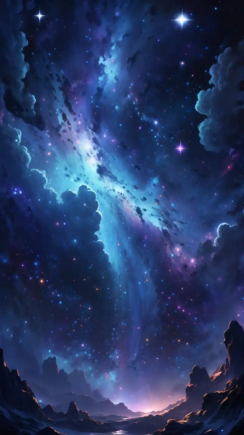 璧纸95暗色壁纸,探秘夜空90