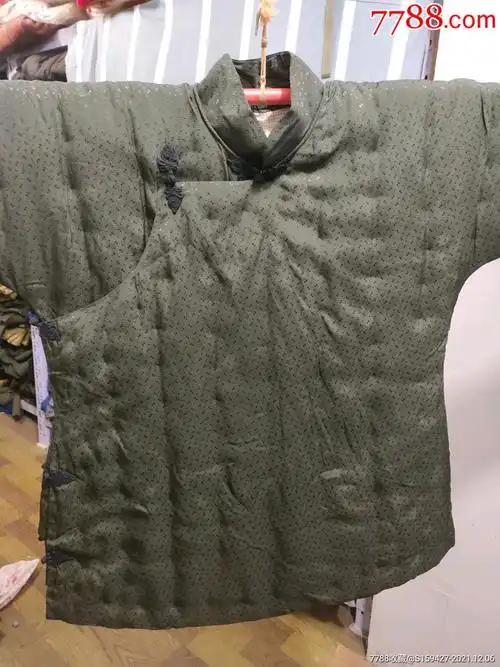 全新丝绸大襟棉袄