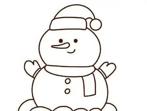 雪人简笔画