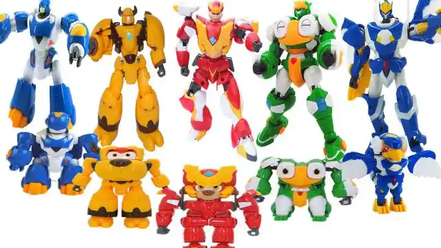 星原小宝动物战队变形机器人玩具大合集