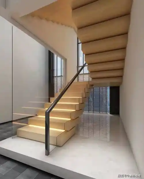 网红叠式楼梯岩板踏步实景效果美极了绝对有你喜欢的