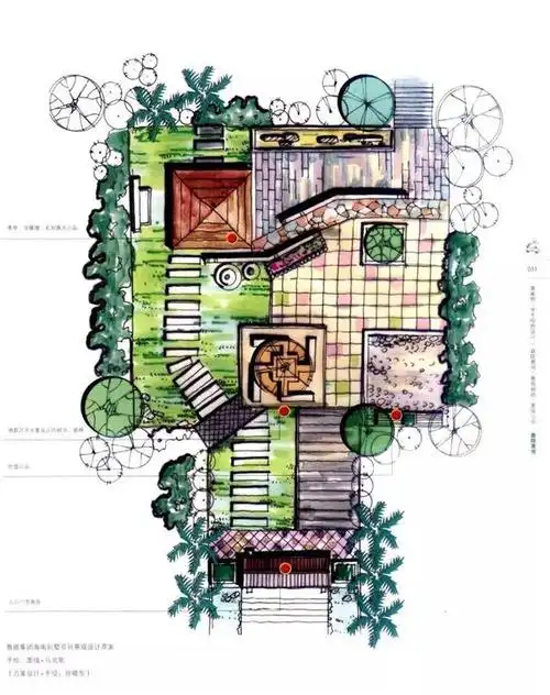 (院子)#(景观设计)#(大院子)#(别墅院子)#(庭院)#(小别墅设计总平面