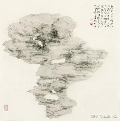 陈中林中国画工笔画太湖石玲珑石作品欣赏