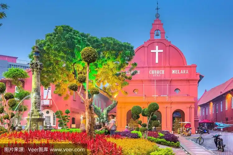 马来西亚马六甲的基督教堂.