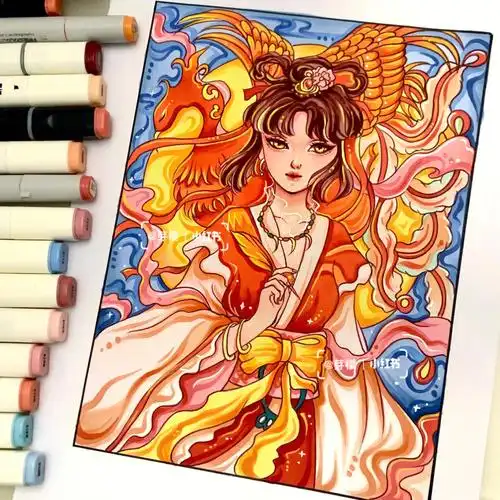 马克笔人物练习打卡第二十三天