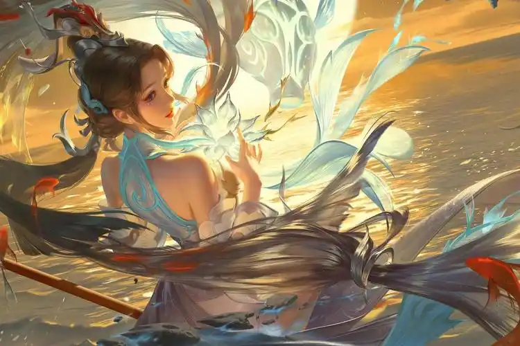 5k王者荣耀大乔白鹤梁神女5k超高清壁纸4k古风汉服古装美女成果4k壁纸