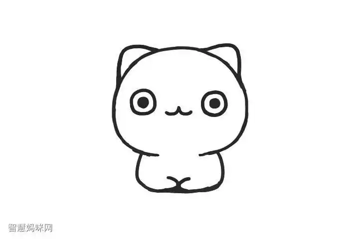 可爱小猫英短简笔画怎么画