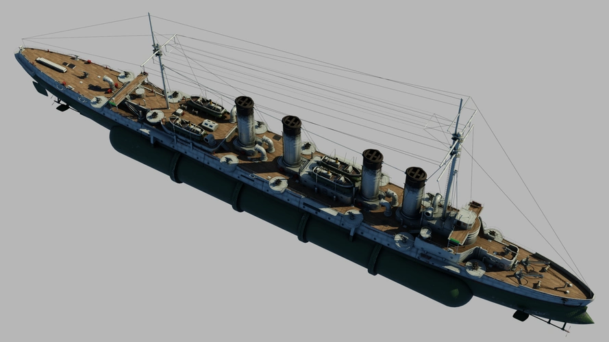 最近的两条蒸汽朋克风格战舰