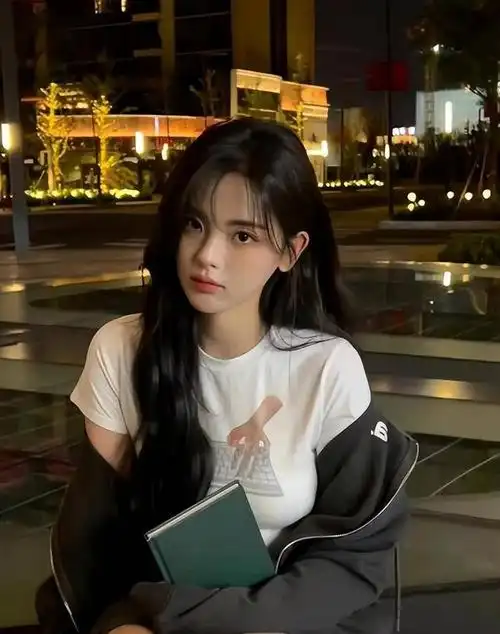 杨超越的街边自拍,少女感十足,像个高中生