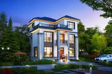 新款两间三层别墅图片