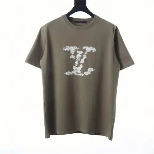 louisvutton路易威登22ss云朵字母logo印花短袖t恤