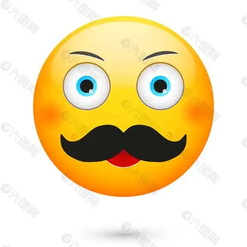 胡子人物卡通表情图片
