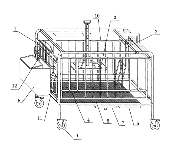 一种猪消化代谢笼