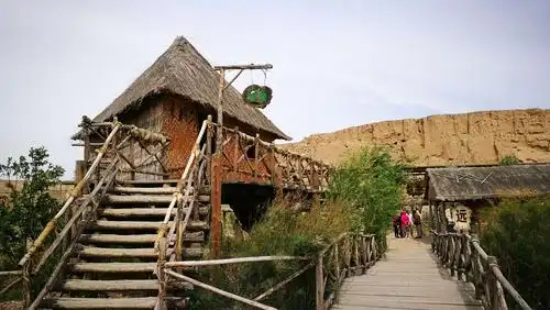 宁夏银川灵武市水洞沟5 a景区.2019年5月26日.