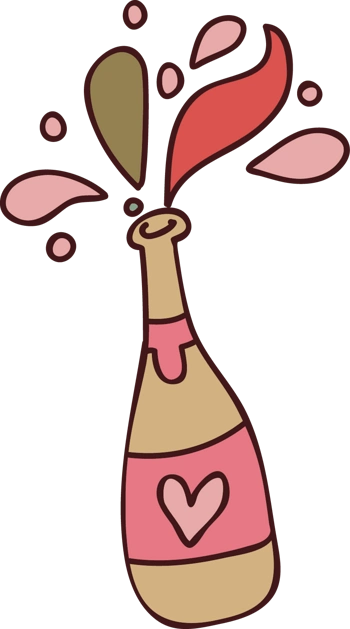 手绘酒瓶矢量