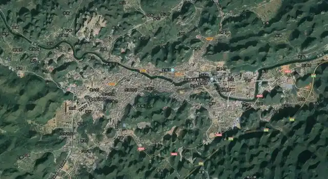 原创从卫星地图看广西各城市发展一条江起家发展只有北海不一样