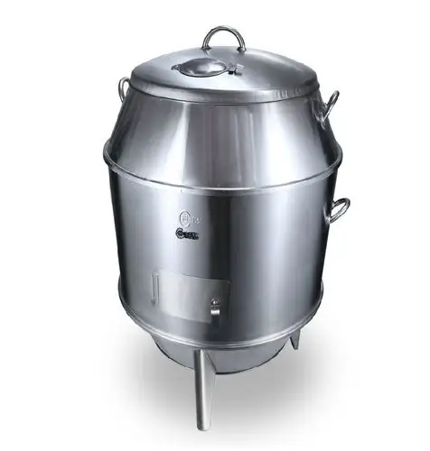 90cm型商用不锈钢果木炭双层保温烧鹅炉 烧鸭炉 烧鸡炉鹅 烤鸭炉