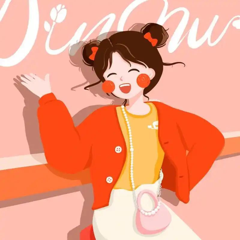 插画头像 | 可爱的大笑女孩头像合集 愿大家都能拥有灿烂明媚的笑容