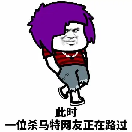 此时一位杀马特网友正在路过 - 斗图表情包 - 斗图达人
