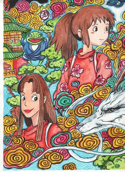 壳儿手绘·千与千寻·插画设计|插画|商业插画|掫壳儿 - 原创作品