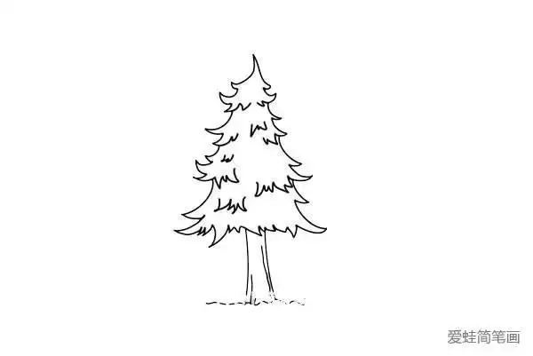 松树简笔画