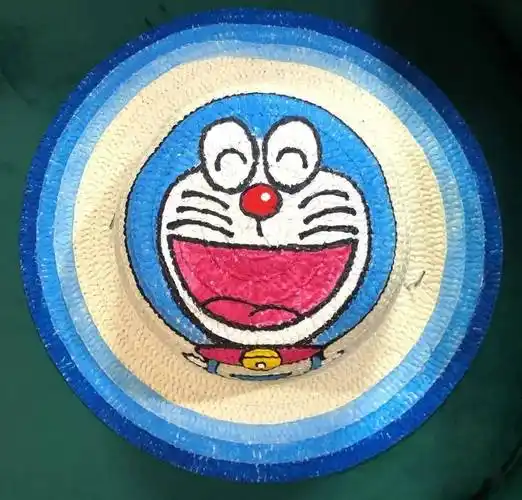 手绘草帽diy一起帽美如花