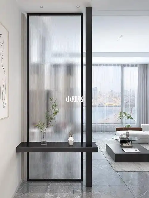北欧长虹玻璃隔断现代简约入户进门玄关客厅