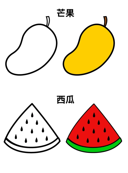 水果的图片简笔画简笔画的水果
