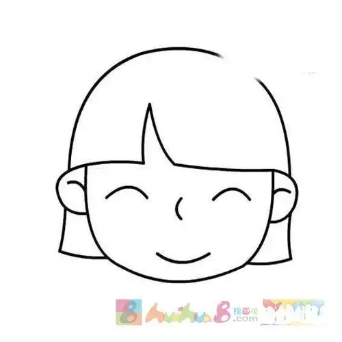 鼻子简笔画大全人脸五官鼻子简笔画图片欣赏下载效果图卡通头像女简笔