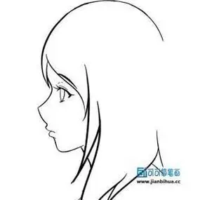 侧面头像简笔画