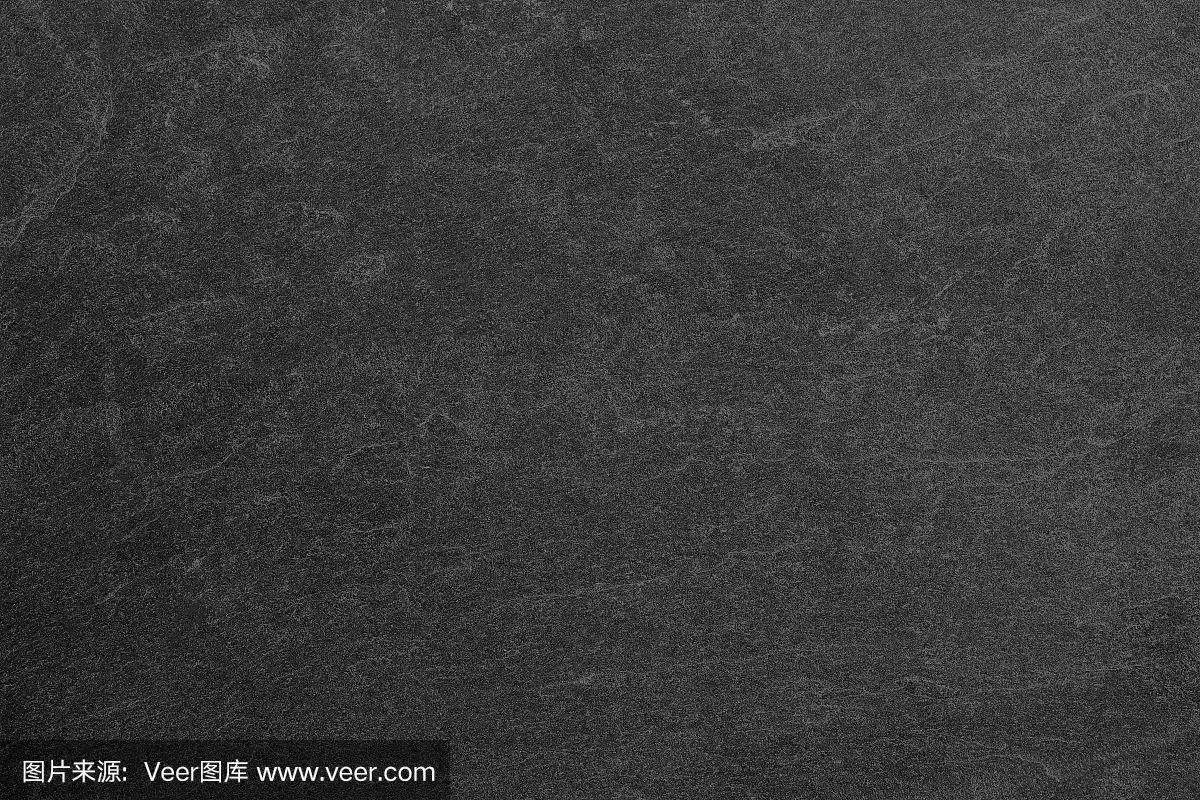 深灰色黑色石板背景或纹理.
