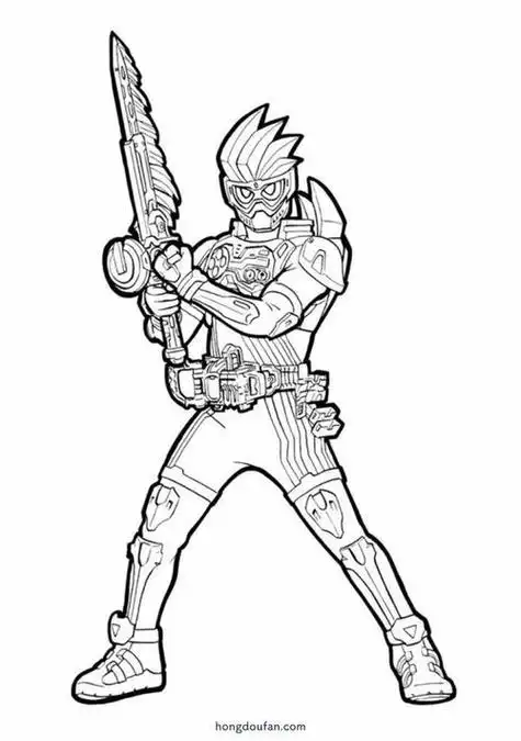 简单假面骑士简笔画