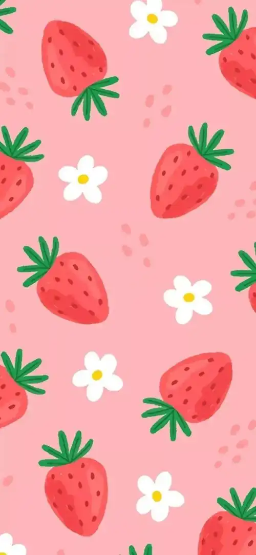 甜甜草莓壁纸