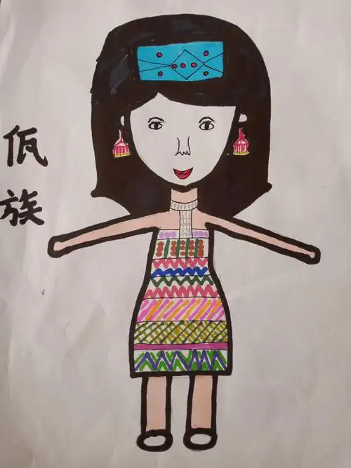 最炫民族风～2.3班少数民族图画展