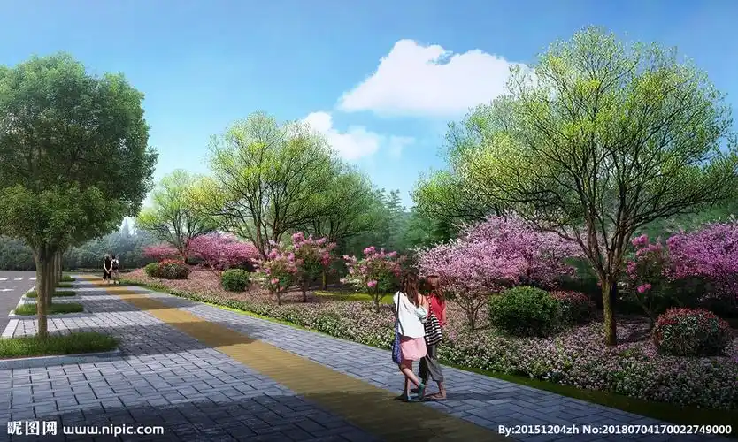 园林绿化表现设计图__psd分层素材_psd分层素材_设计图库_昵图网nipic