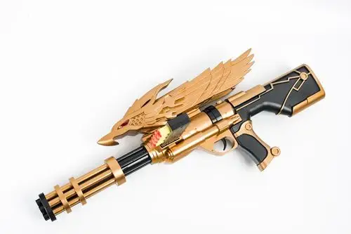 儿童玩具枪加特林黄金战鹰手枪手动水弹枪软弹枪机枪水晶弹男孩抢