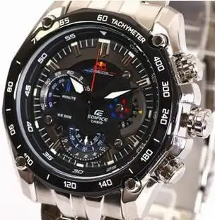 秒杀价 时尚魅力男人 蓝色防伪 550红牛版 卡西欧ef-550rbsp-1av-淘宝